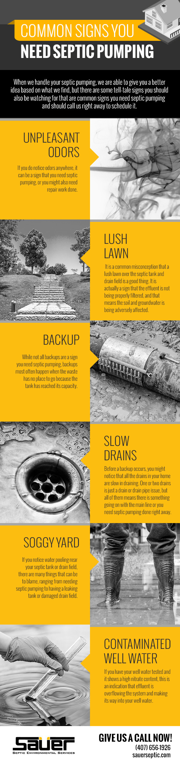 common signs you need septic pumping